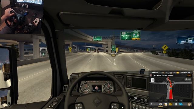 Показал плохой палец водителю - American truck simulator/Ats | logitech g27 смотреть онлайн