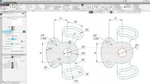КОМПАС-3D. Постановка размеров
