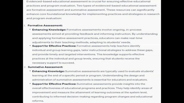 Select two types of evidenced based educational assessment, how can these resources add to your cor смотреть онлайн