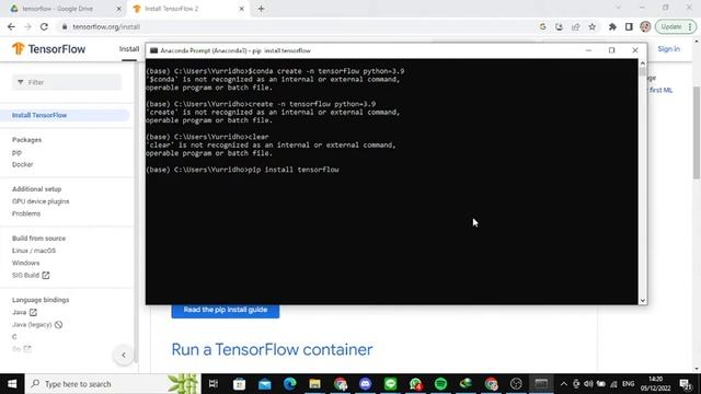 Quiz Install tensorflow pada computer native melalui anaconda смотреть онлайн