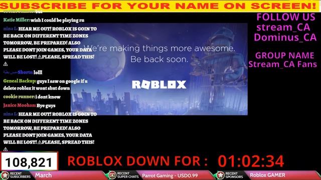 ROBLOX IS DOWN Today/ Not Working * OFFICIAL* LIVE ROBLOX STATUS UPDATE!! Hope For Best ? смотреть онлайн