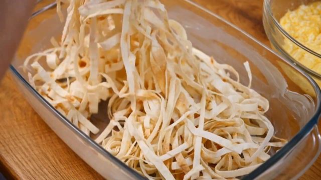 Ein Interessanter Auflauf Aus Fladenbrot, Quark Und Pilzen.Das Kocht Man Sehr Schnell!