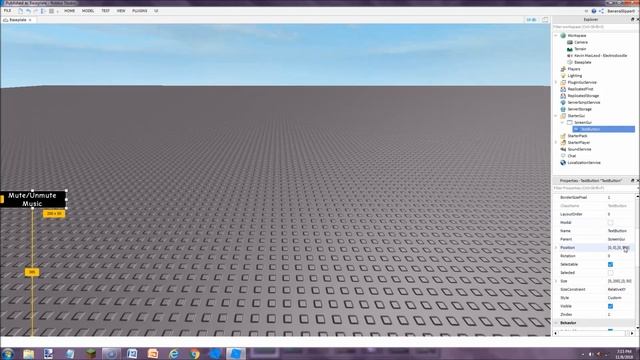 Roblox Studio | How to Make a Mute Music Button -- For beginners смотреть онлайн