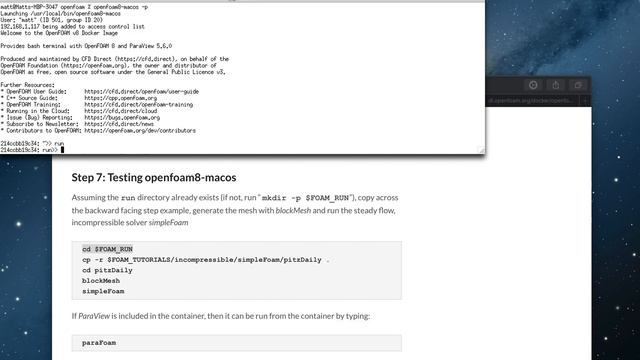 Openfoam 8 on Mac OS смотреть онлайн
