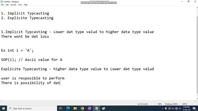 Type Casting in Java with Example | Java type casting смотреть онлайн