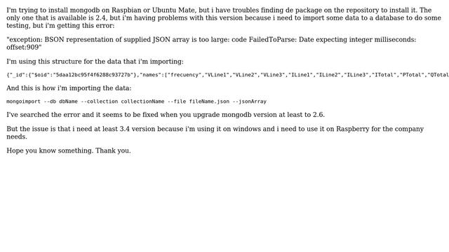 Raspberry Pi: Is Mongodb latest version available on Raspberry PI 3 B? смотреть онлайн