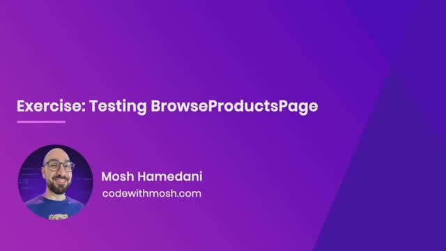 41. Exercise- Testing BrowseProductsPage смотреть онлайн