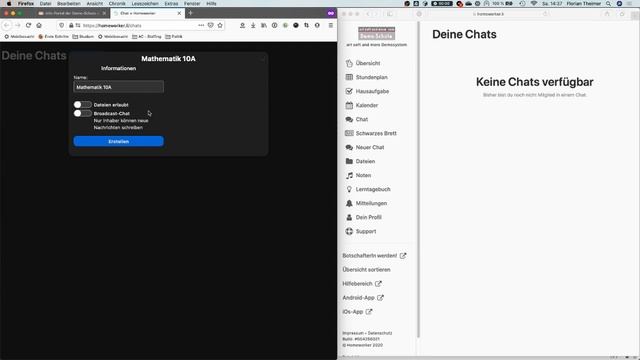 Neuen Chat erstellen смотреть онлайн