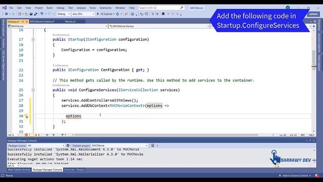 ASP.NET Core 5.0 MVC - Tutorial beginners (Part 5) | Add Model / Database Context / Scaffold смотреть онлайн