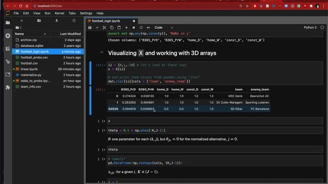 Beating the bookies with 3-dimensional arrays in python смотреть онлайн