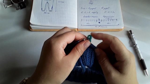 Детские штанишки спицами. Часть 1-ая. Подробный МК. смотреть онлайн