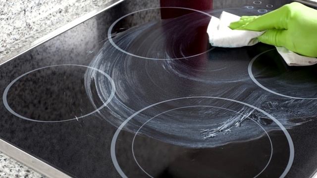 ПРОСТОЙ способ как и чем очистить стеклокерамическую кухонную плиту от жира смотреть онлайн