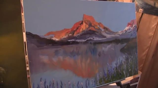 Мастер-класс по живописи маслом №31 - Горный пейзаж. Как рисовать. Урок рисования Игорь Сахаров смотреть онлайн