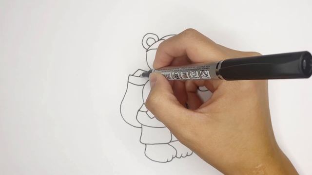 Как нарисовать МИШКУ ТЕДДИ |How to draw TEDDY BEAR| челлендж 30 рисунков до нового года #20 смотреть онлайн