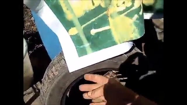 Бочки с покрышек, теплая вода для полива смотреть онлайн