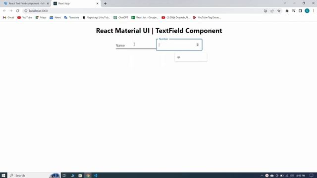 Material UI In React JS Tutorial #5 TextField Component | Material UI V5 смотреть онлайн