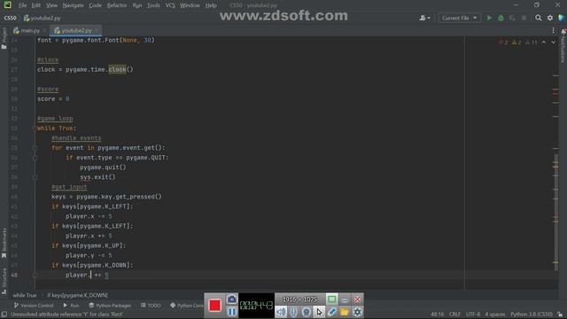 Python Asteroid Game in Under 75 Lines of Code!! смотреть онлайн