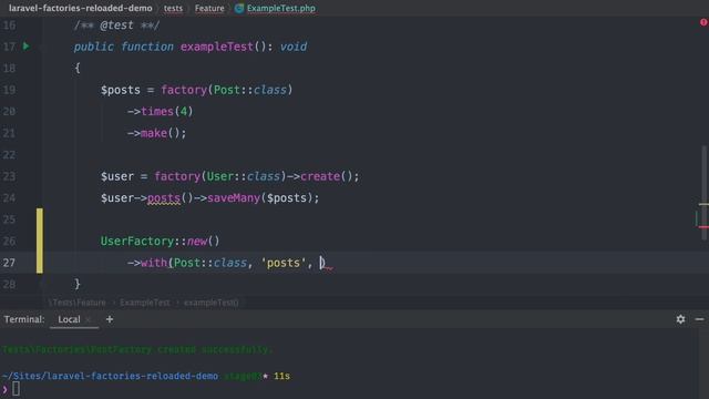 Laravel Factories Reloaded - Package Demo #3 смотреть онлайн