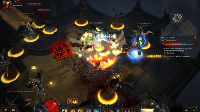 Diablo 3 RoS -- Cursed Chest Event with Monk Exploding Palm! смотреть онлайн