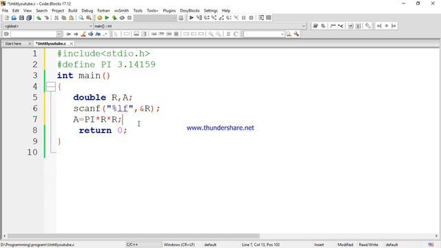 URI Online Judge Problems Solve 1002(Area Of A Circle) смотреть онлайн