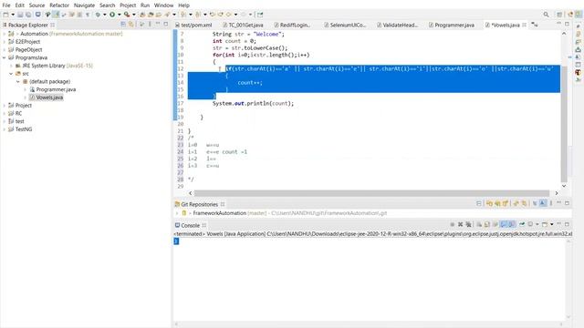 Count number of vowels in a string | Explained in Tamil смотреть онлайн