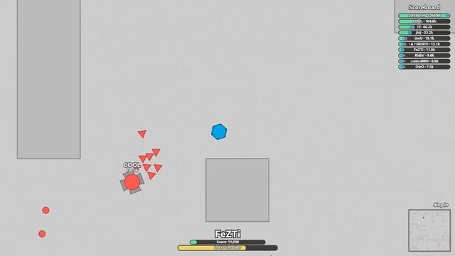Diepio New UPDATE !! Defender Boss Vs Base Drone ( Diep Fun FT Wormateio )
