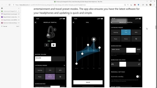 Xbox Limited Series Bang & Olufsen Beoplay Portal Headphones смотреть онлайн