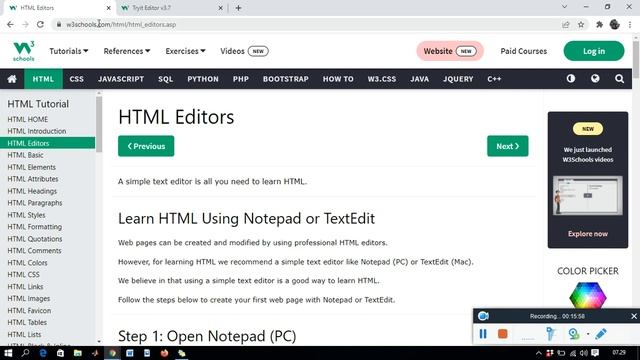 Pemrograman WEB w3school.com смотреть онлайн