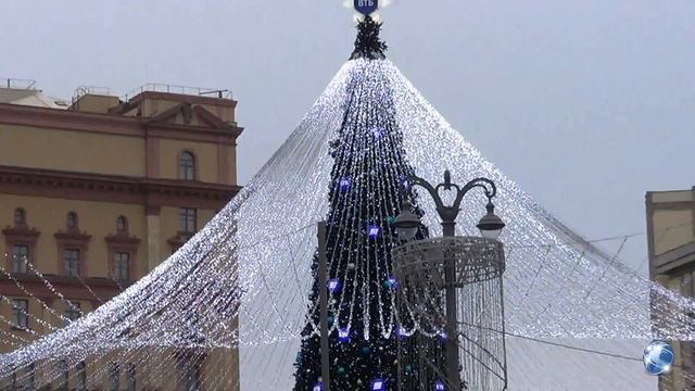 Москва новогодняя 2021: Центр, Красная площадь, Кремль, Москва-река смотреть онлайн