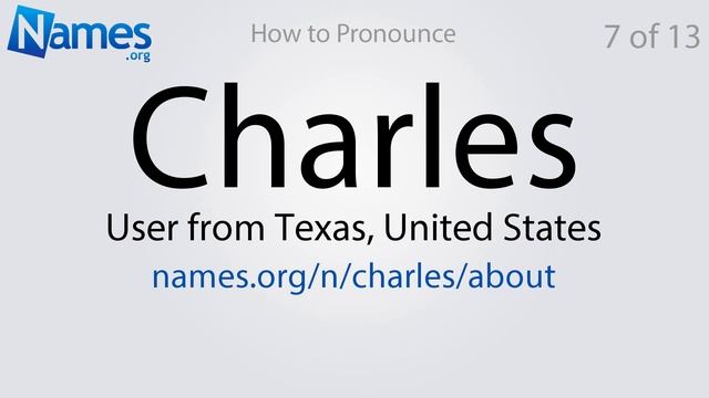 How to Pronounce Charles смотреть онлайн