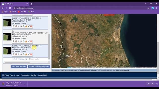 Download Sentinel 2 Imagery - 10 m Resolution using EarthExplorer (USGS) смотреть онлайн