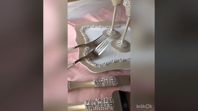 Комплект на свадьбу , свадебная атрибутика люкс класса/ Ivory wedding/diy wedding decorations смотреть онлайн