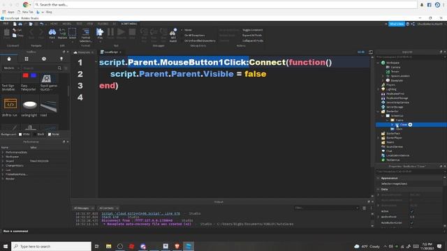 How To Make Open/Close GUI Roblox Studio *Scripts in desc* смотреть онлайн