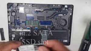 Dell Latitude E5570 disassembly:  SSD replace, ram upgrade