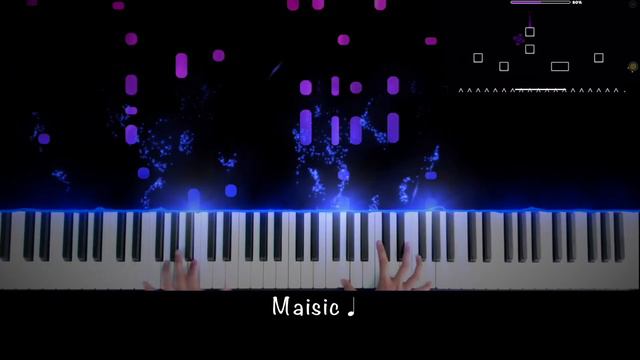Can't Let Go - Geometry Dash (Piano Cover + ALL 3 Coins) смотреть онлайн