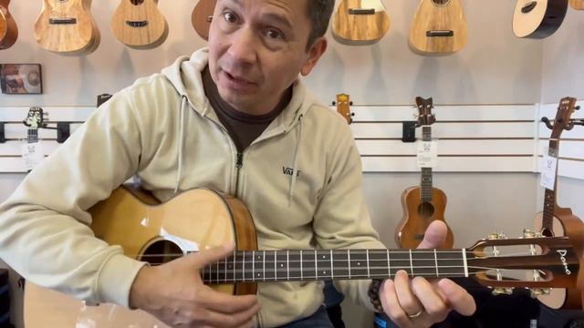 Pono BN4-2 Spruce/Mahogany Large Body Baritone Ukulele Demo/Review at Aloha City Ukes смотреть онлайн