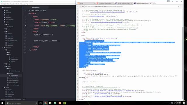 2-how to create- Basic Laravel Website part 3 смотреть онлайн