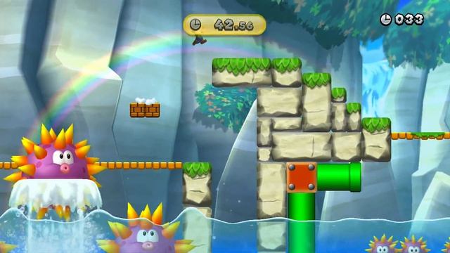 New Super Mario Bros. U | Time Attack: Lurchin' Urchins - 109 (Wii U Gameplay Walkthrough) смотреть онлайн