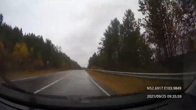 Driving in Irkutsk region: Олонки - Усть-Куда 25/09/2021 (timelapse) смотреть онлайн