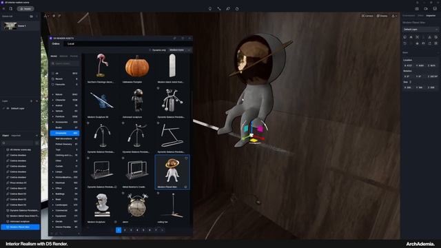 How to create realistic interiors using D5 Render | Full tutorial смотреть онлайн