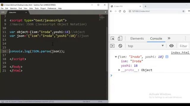 JSON video darslari смотреть онлайн