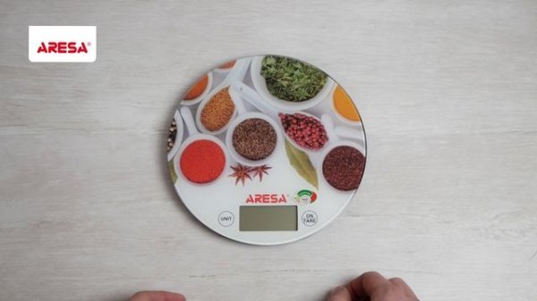 Распаковка кухонных весов / Unpacking of kitchen scales ARESA AR-4304
