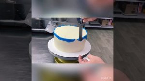 Оформление торта/акварельные мазки/все просто