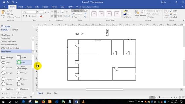 [Tutorial] How to make Floor Plan with Microsoft Visio 2019 смотреть онлайн