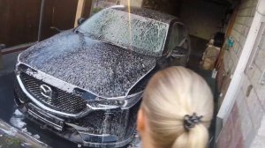 Как помыть авто быстро в жёсткой воде. Шампунь Kerry М-4, испытания без протирки.