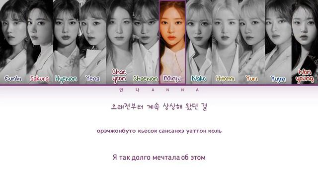 IZ*ONE Fiesta (Перевод на русский - Google Формы) (Color Coded Lyrics) смотреть онлайн
