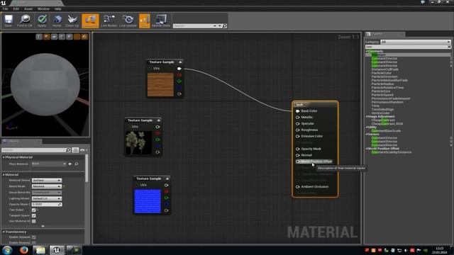 Unreal Engine 4 Tutorial: Material Nodes (english) смотреть онлайн