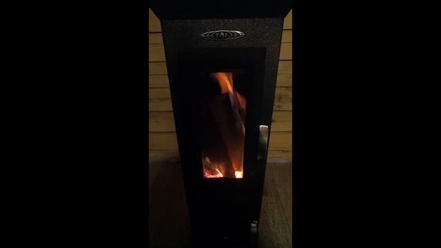 Печь-камин ТМФ Статика тетра мини , режим длительного горения ...Релакс видео. смотреть онлайн