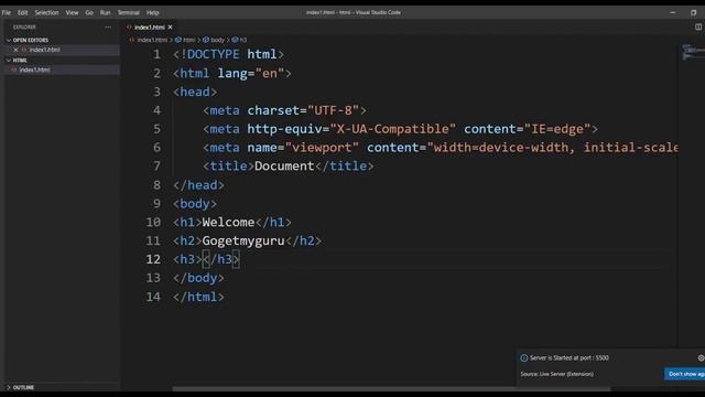 How to Install Live Server in VSCode | # 7 смотреть онлайн