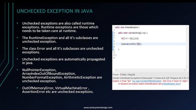 Unchecked Exceptions смотреть онлайн